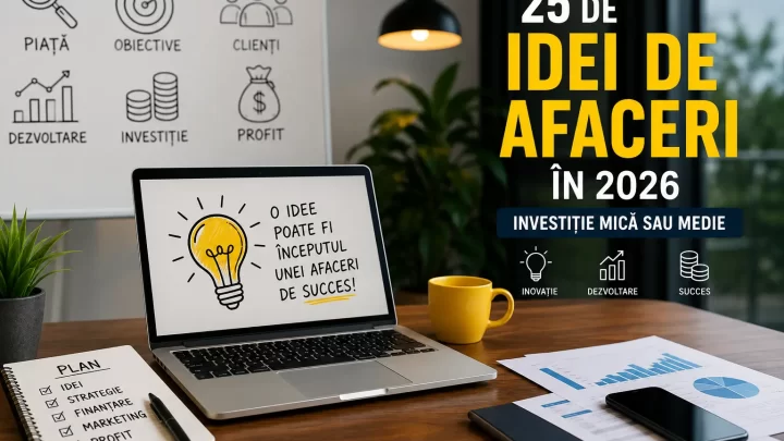 idei de afaceri în 2026 cu investiție mică sau medie