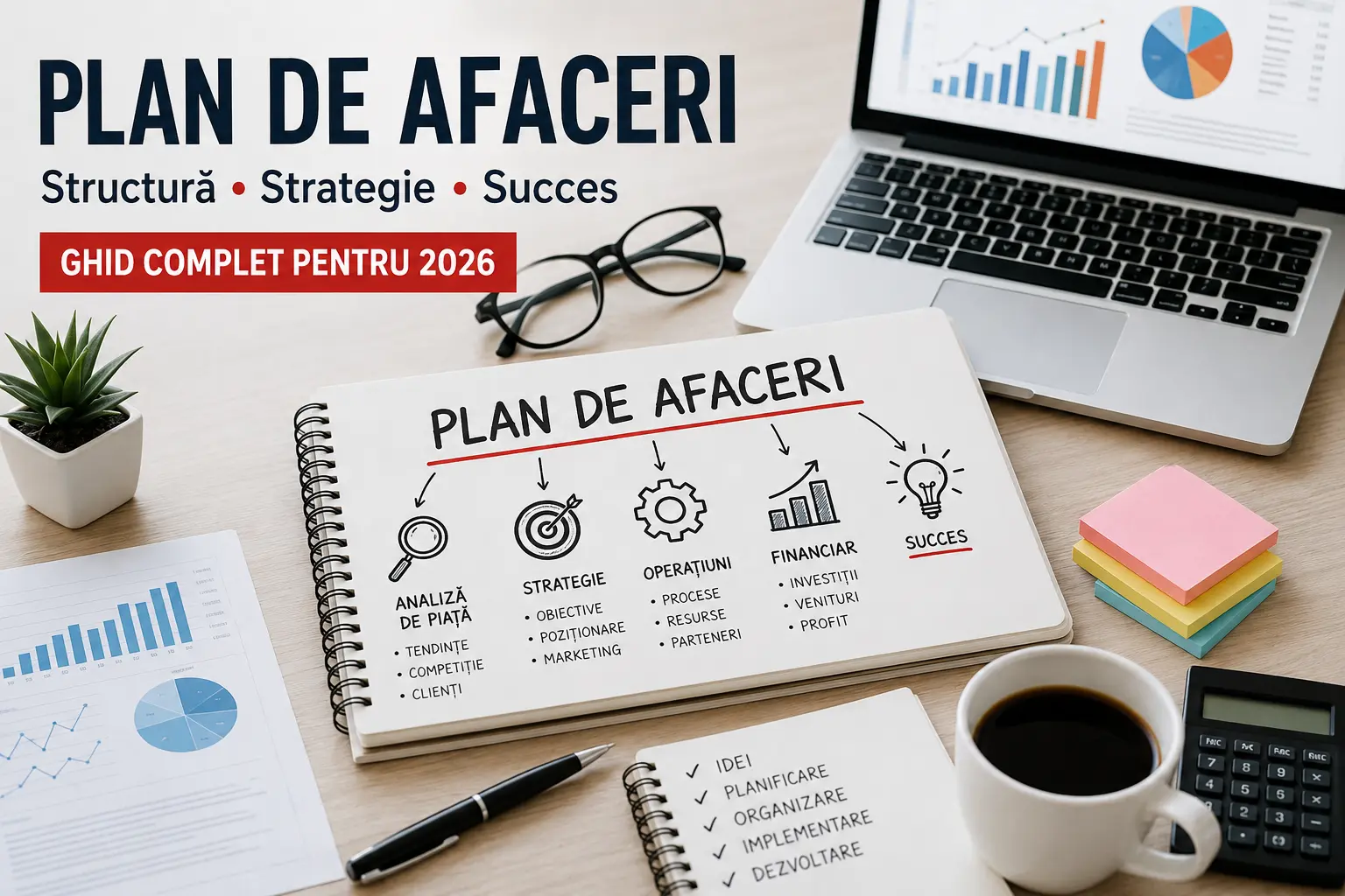 plan de afaceri în 2026 cu analiză financiară și strategie