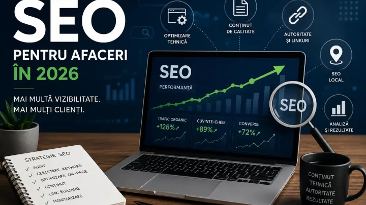 SEO pentru afaceri în 2026, analiză tehnică, conținut și creșterea vizibilității în Google