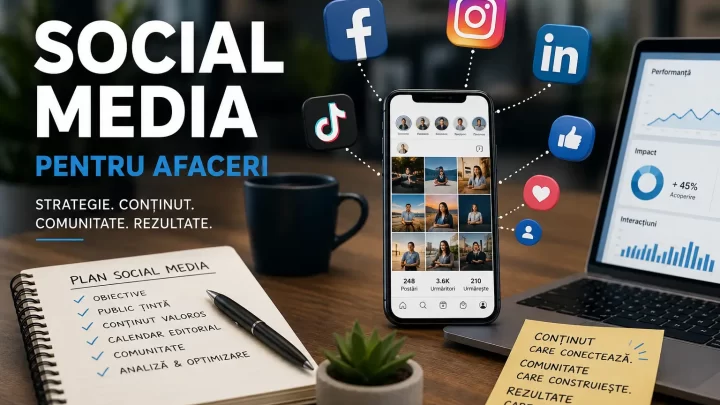 social media pentru afaceri în 2026, strategie de conținut și calendar editorial