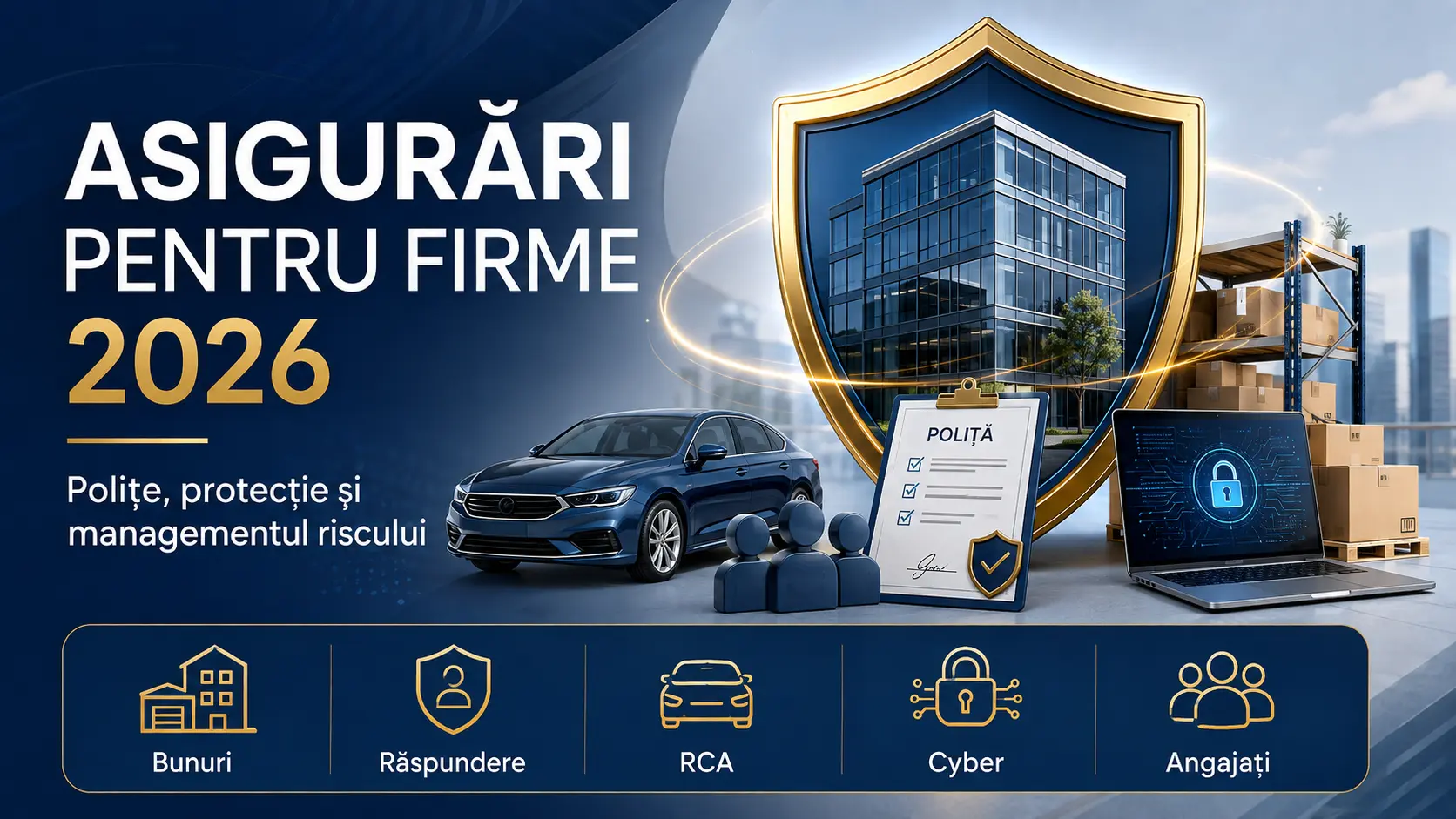 Asigurări pentru firme 2026 – protecția afacerii și managementul riscului